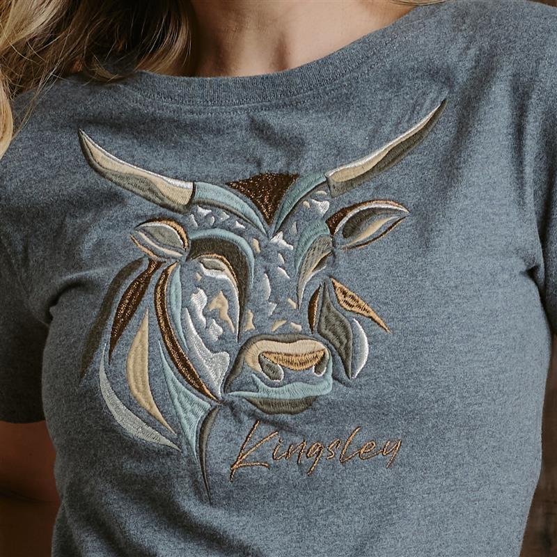Luxe Stitch Skull Regular Crew Tee - Jackal