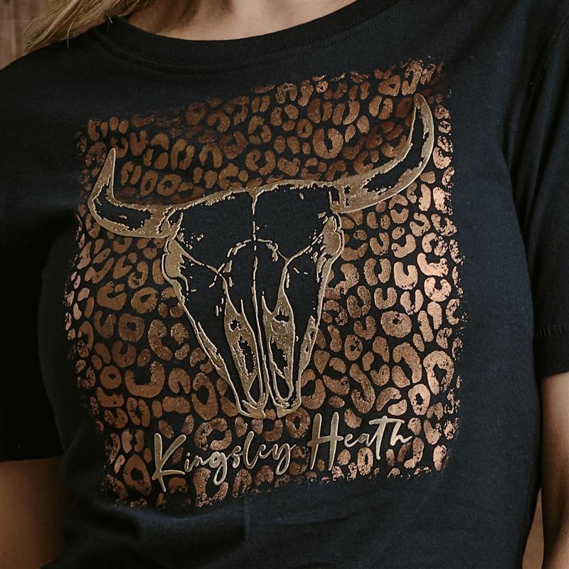 Feline Skull Regular Crew Tee - Mamba