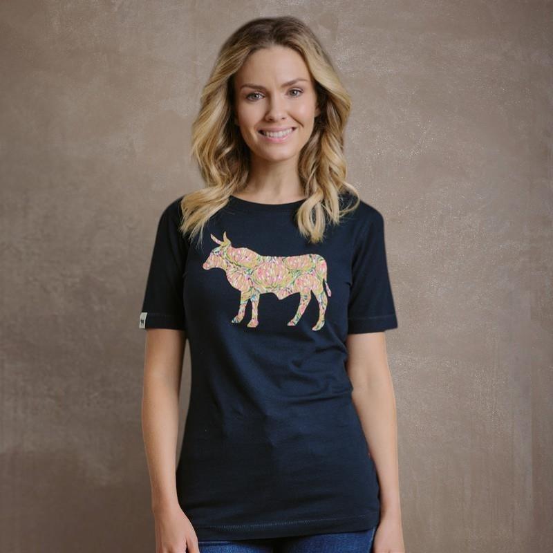 Kingsley Pincushion Nguni Tee - Midnight