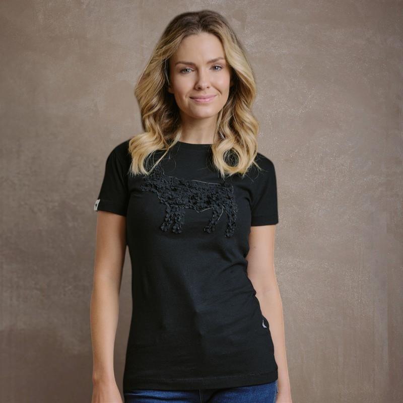 Kingsley Layered Petal Nguni Tee - Mamba