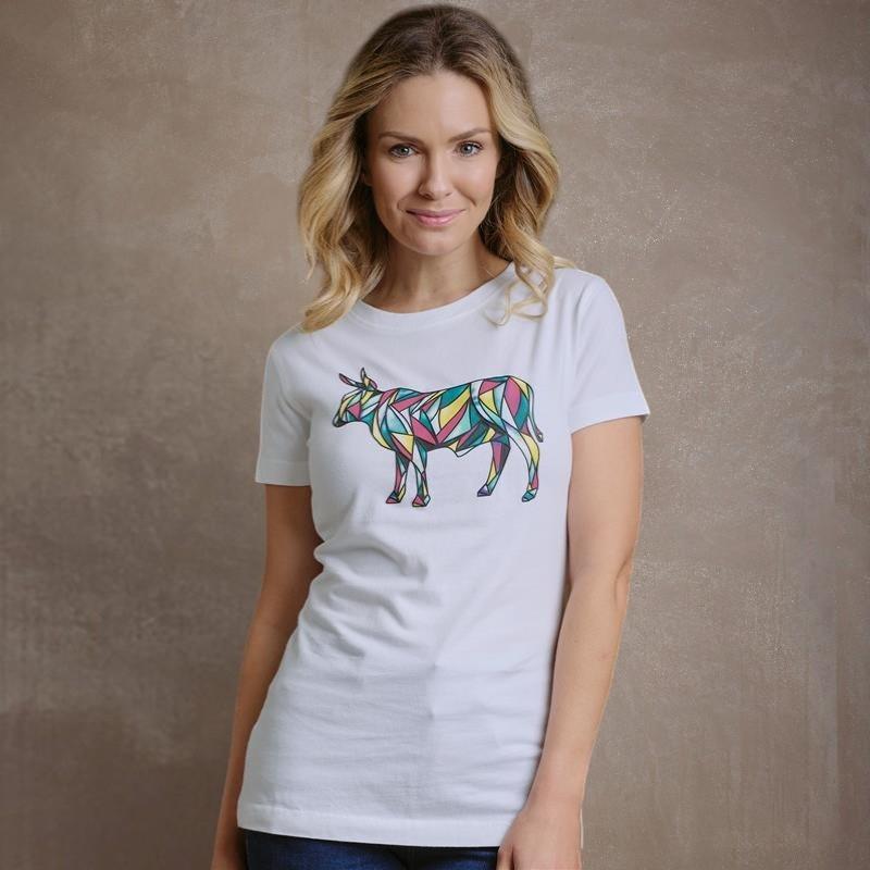 Kingsley Stain Glass Nguni Tee - Pelican