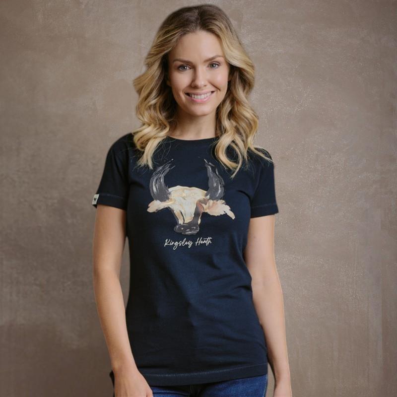 Kingsley San Art Skull Tee - Midnight