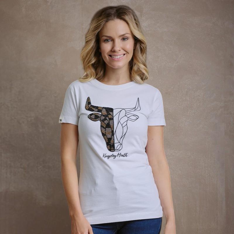 Kingsley Concentric Flow Skull Tee - Pelican