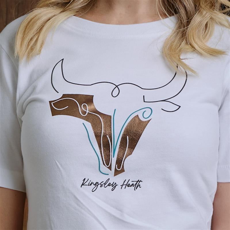 Kingsley Abstract Skull Tee  - Pelican