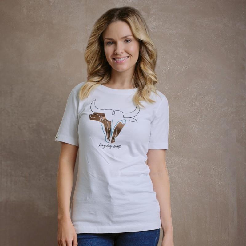 Kingsley Abstract Skull Tee - Pelican