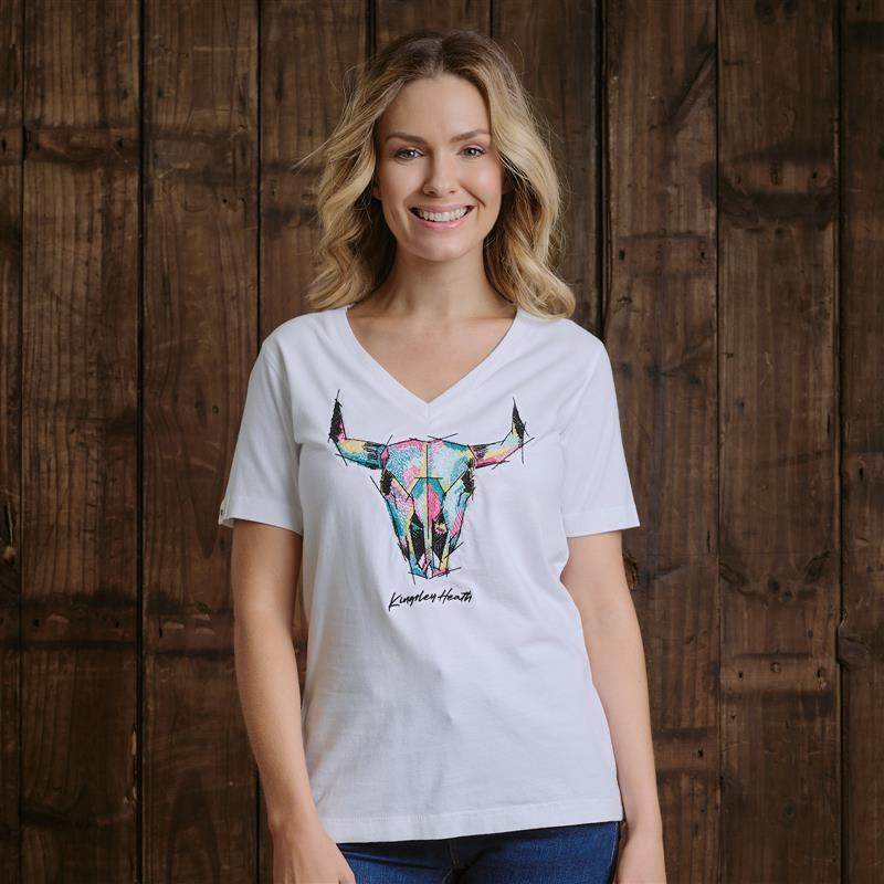 Kingsley Design Art Skull Tee - Pelican