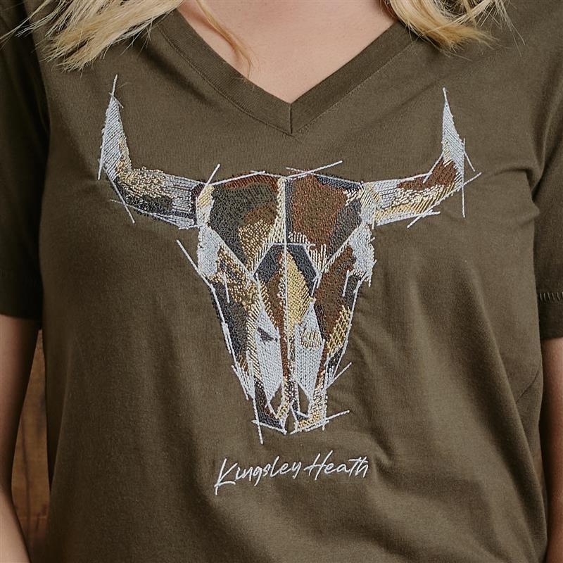 Kingsley Design Art Skull Tee - Fatigue