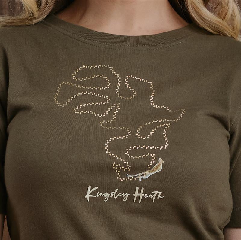 Kingsley Africa Leopard Tee - Fatigue