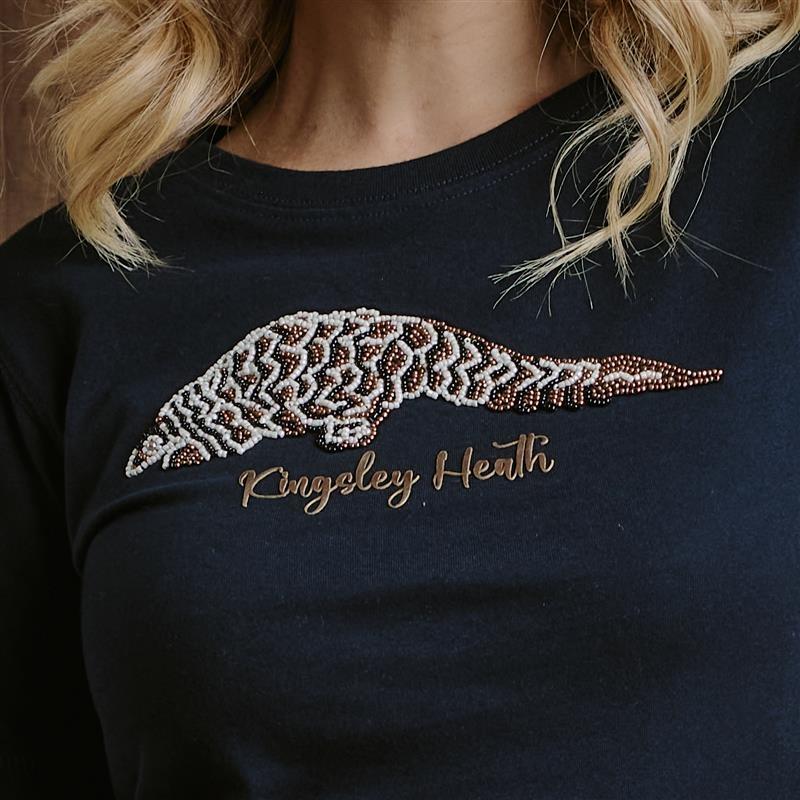 Kingsley Pangolin Bead Tee - Midnight