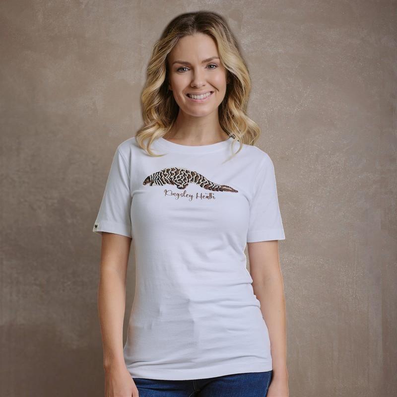 Kingsley Pangolin Bead Tee - Pelican