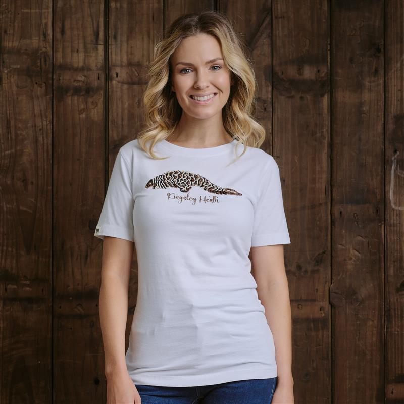 Kingsley Pangolin Bead Tee - Pelican