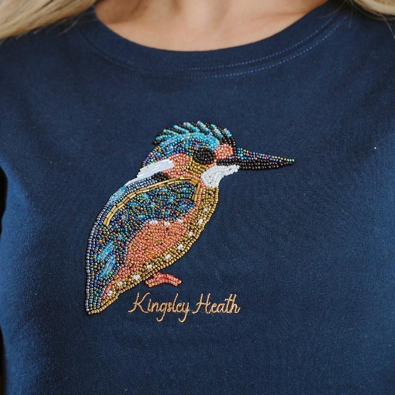 Kingsley Sparkle King Fisher Regular Crew Tee - Midnight