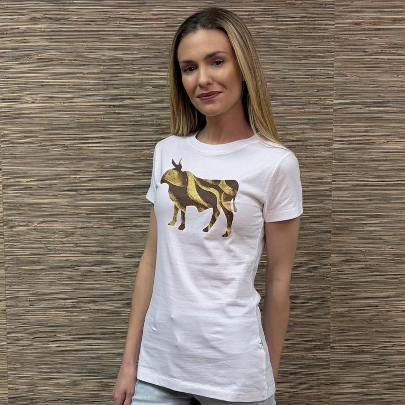Desert Sands Nguni Slim Crew Tee - Pelican