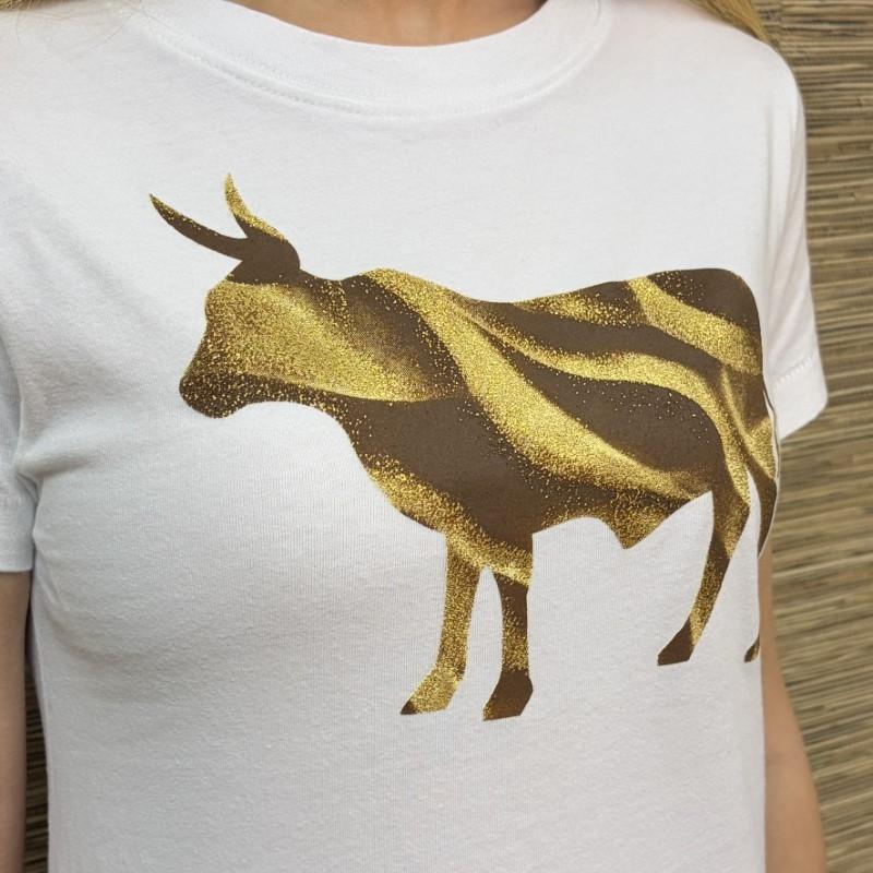Desert Sands Nguni Slim Crew Tee - Pelican