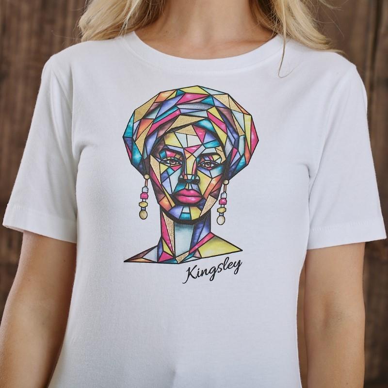 Rising Sun Foils Mama Africa Regular Crew Tee - Pelican