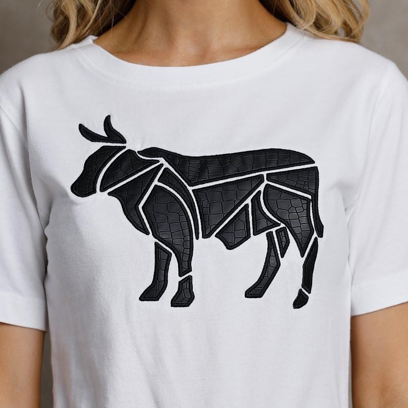 Reptile Fill Nguni Regular Crew Tee - Pelican