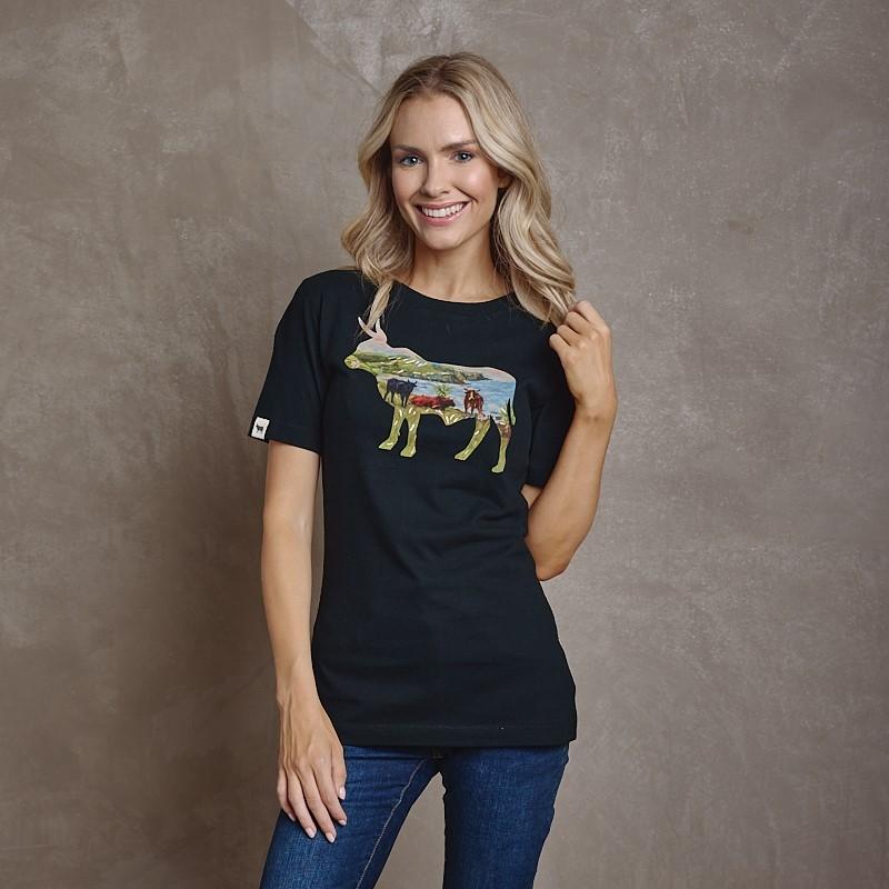 Coastal Impressionist Nguni Regular Crew Tee - Mamba