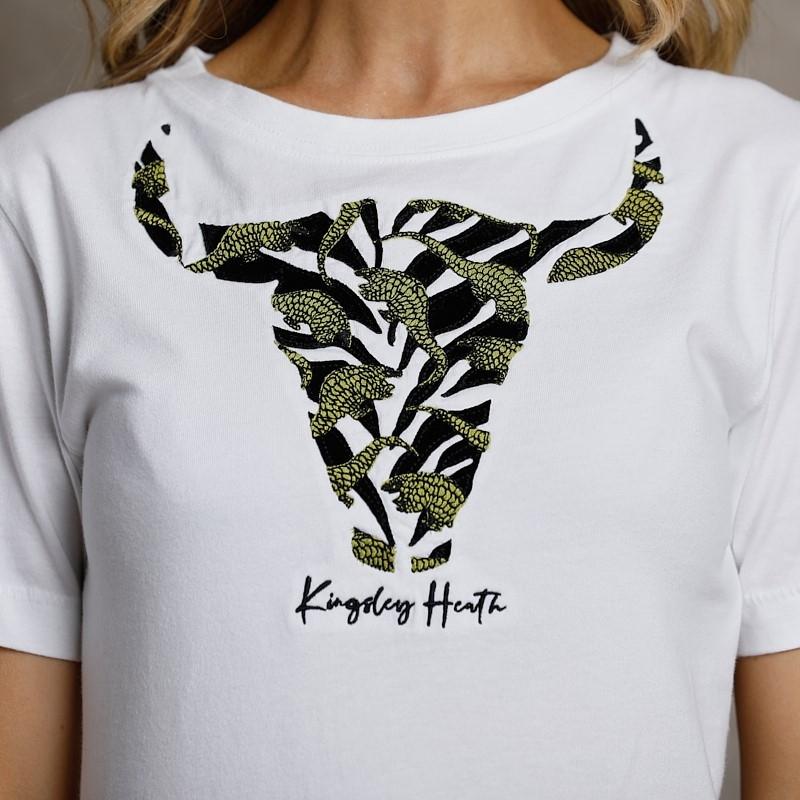 Pangolin Skull Regular Crew Tee - Pelican