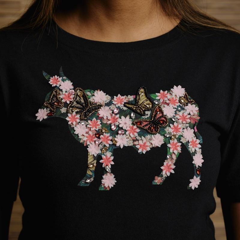 Botanical Nguni Crew Tee - Mamba