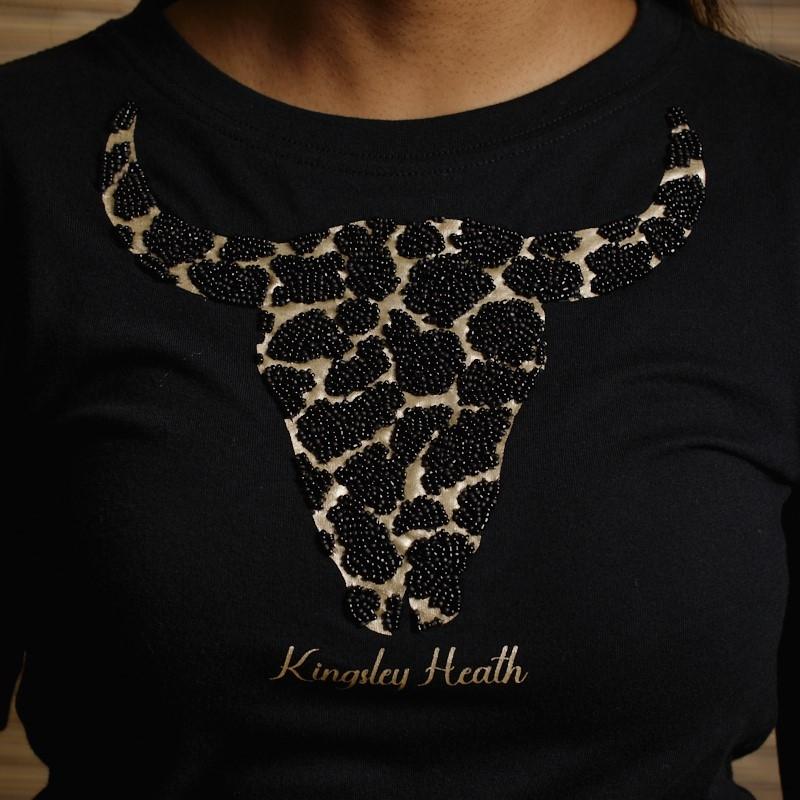 Giraffe Skull Crew Tee - Mamba