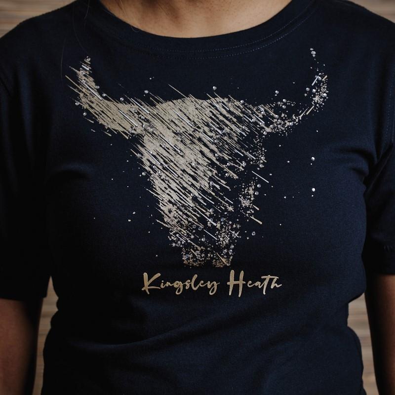 Star Shower Skull Crew Tee - Midnight