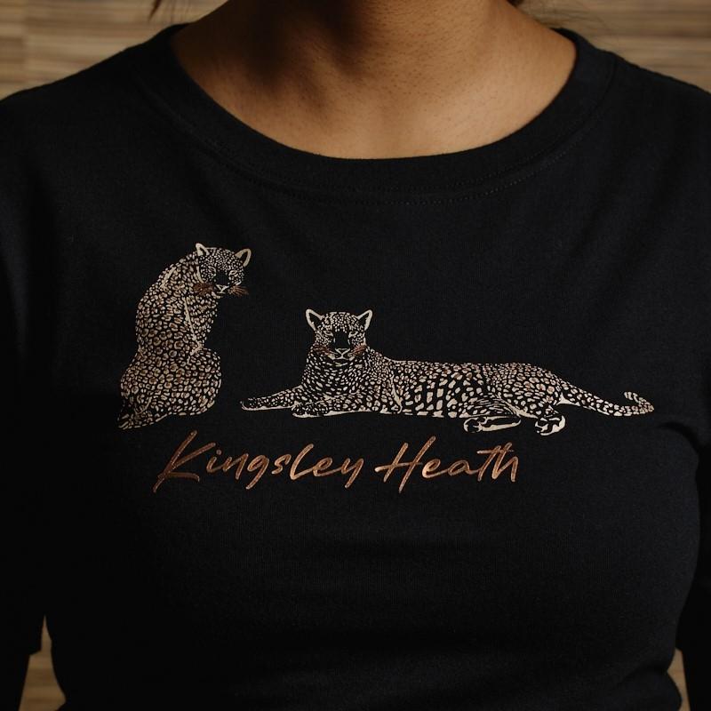 Abstract Leopard Foil Crew Tee - Mamba