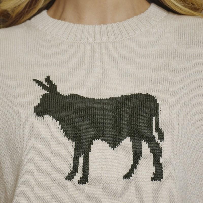 Femme Nguni SS Knit Crew Tee - Pangolin