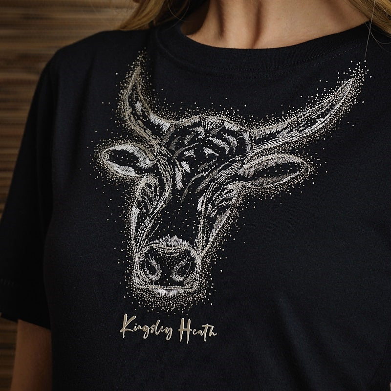 Abstract Stitch Nguni Crew Tee - Mamba