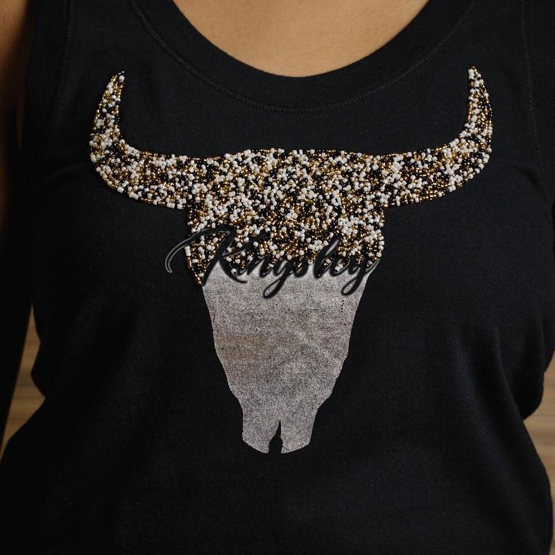 Word Mark Skull Tank - Mamba
