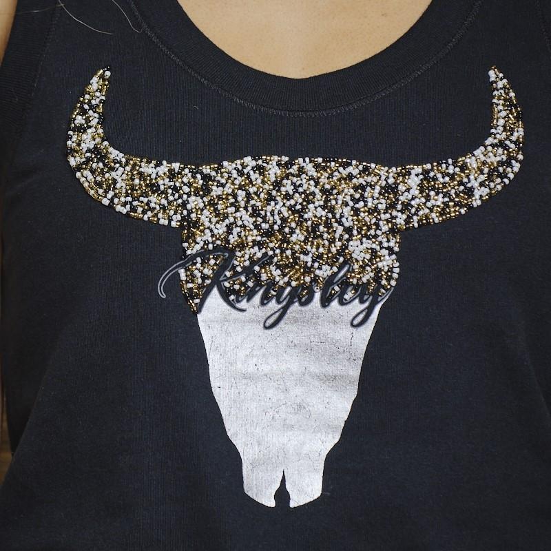 Word Mark Skull Tank - Mamba