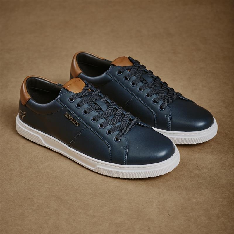 Kingsley Wordmark Metal Trim Sneaker - Midnight