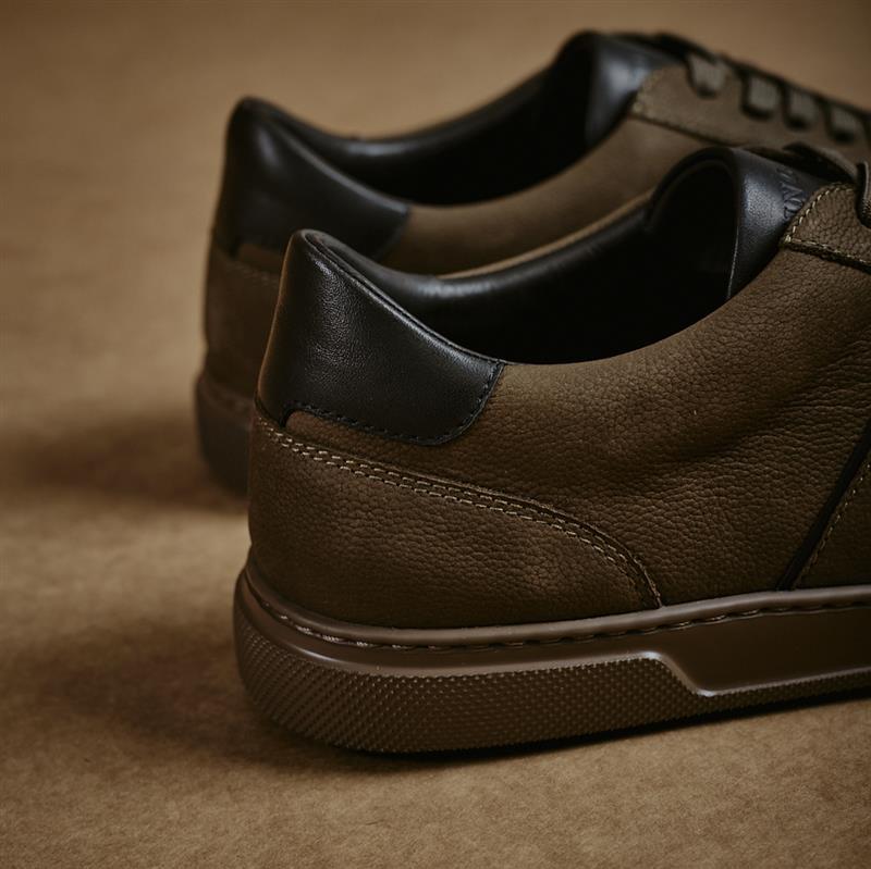 Kingsley T-Toe Wordmark Sneaker - Fatigue