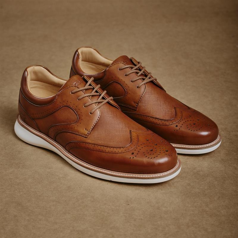 Kingsley Business Casual Wingtip - Tan