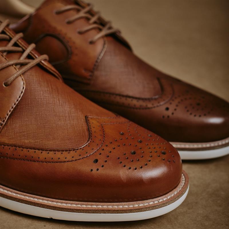 Kingsley Business Casual Wingtip - Tan