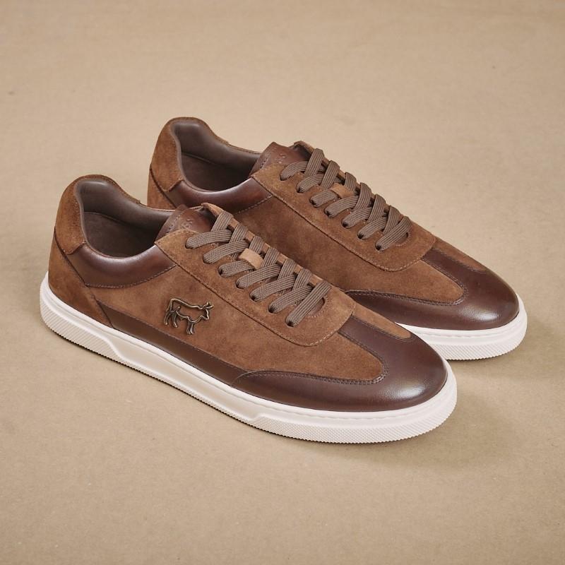 Kingsley T-Toe Nguni Sneaker - Choc