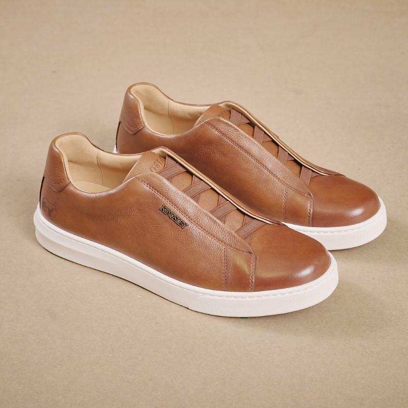 Kingsley Elasticated Sneaker - Tan