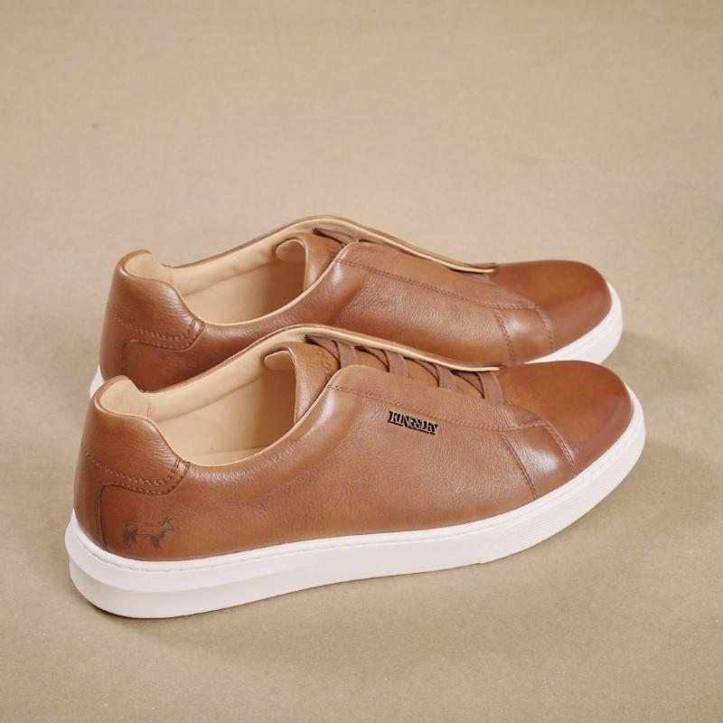 Kingsley Elasticated Sneaker - Tan