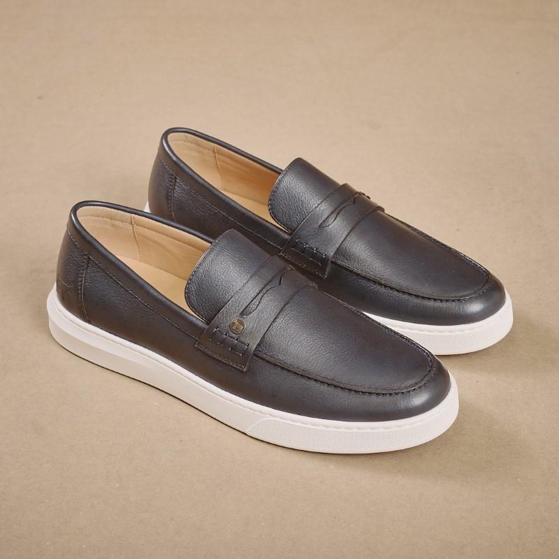 Kingsley Slip-On Metal Trim Sneaker - Midnight