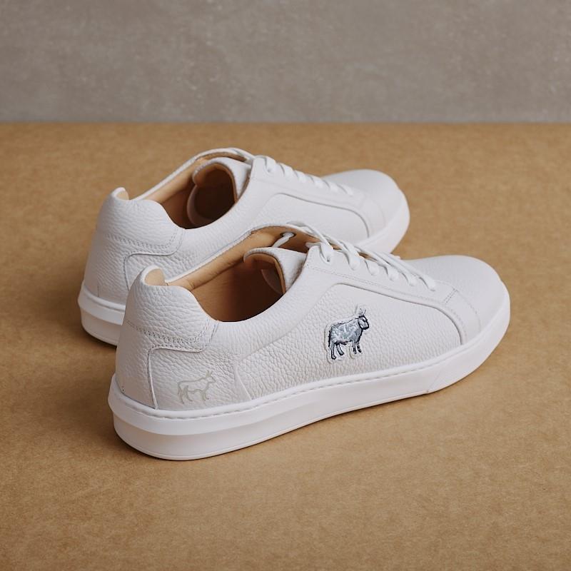Nguni Luxe Badge Sneaker - Pelican