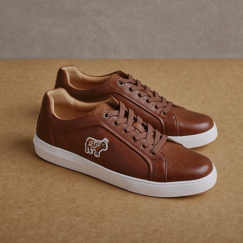 Nguni Luxe Badge Sneaker - Tan