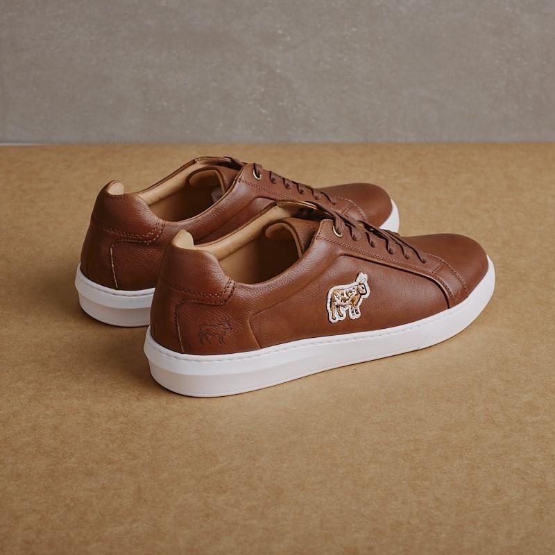 Nguni Luxe Badge Sneaker - Tan