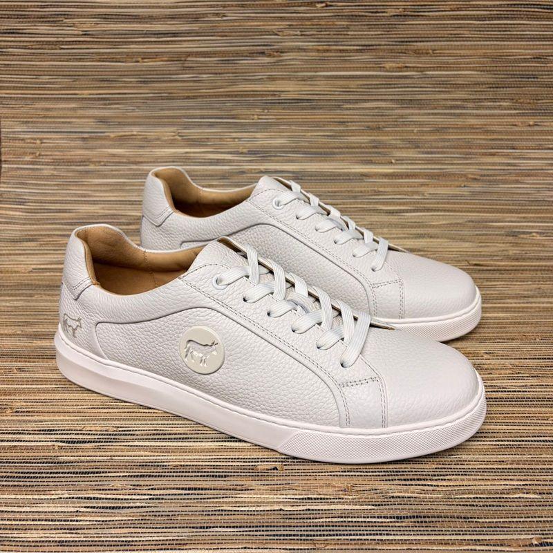 Nguni Luxe Metal Trim Sneaker - Pelican