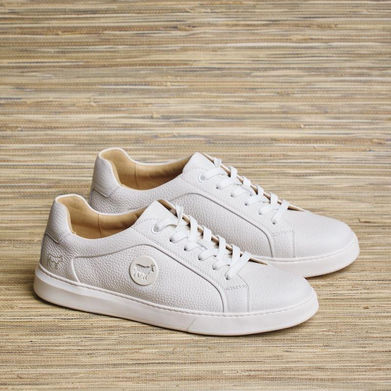 Nguni Luxe Metal Trim Sneaker - Pelican