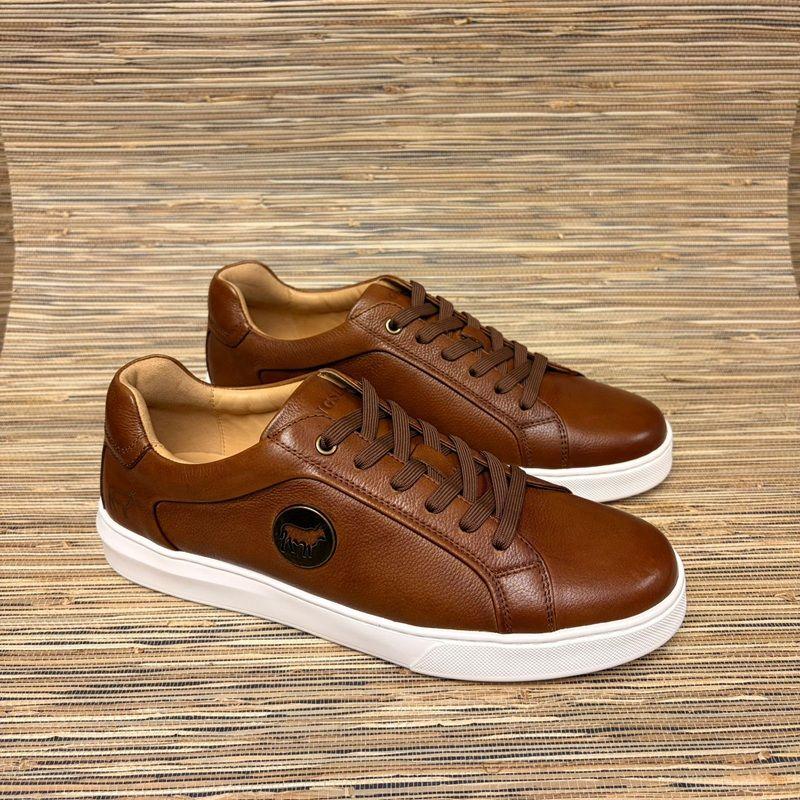 Nguni Luxe Metal Trim Sneaker - Tan