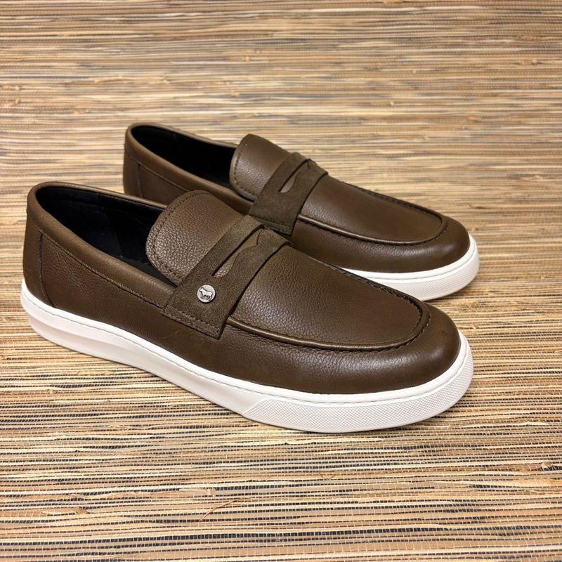 Slip-On Metal Trim Sneaker - Fatigue