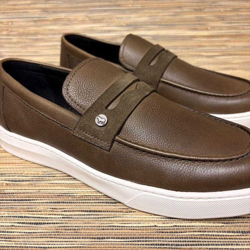 Slip-On Metal Trim Sneaker - Fatigue