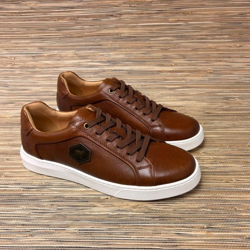 Nguni Luxe Metal Trim Sneaker - Tan