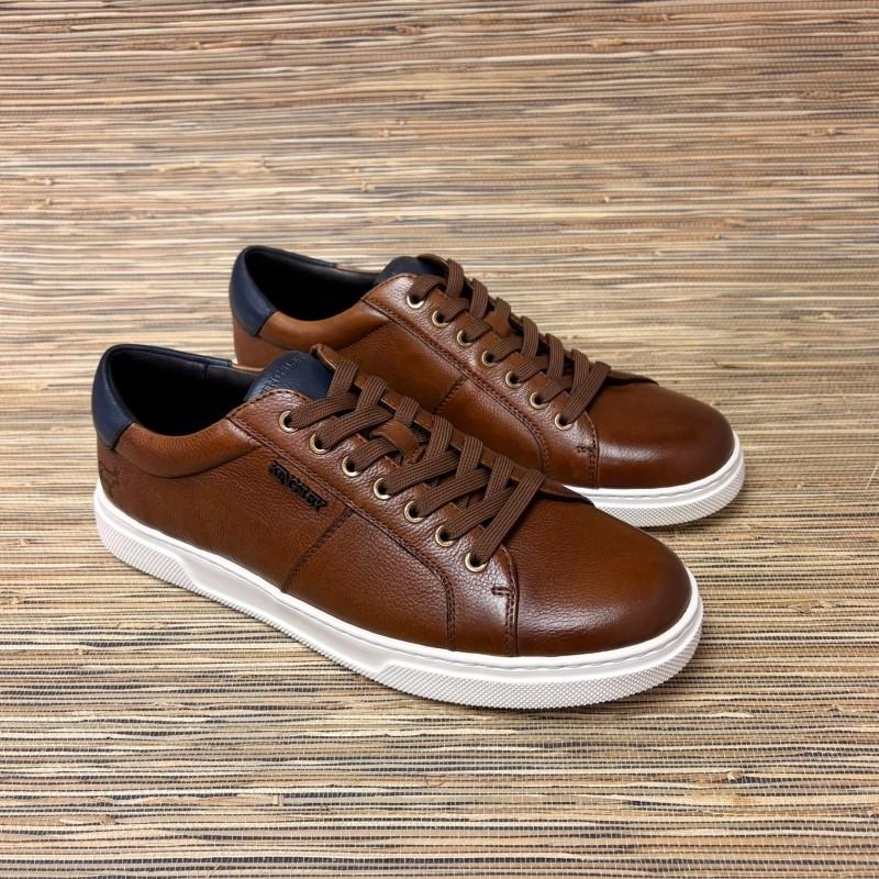 Wordmark Metal Trim Sneaker - Tan