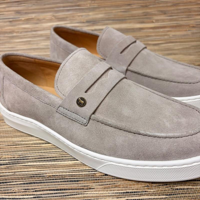 Slip-On Metal Trim Sneaker - Sand