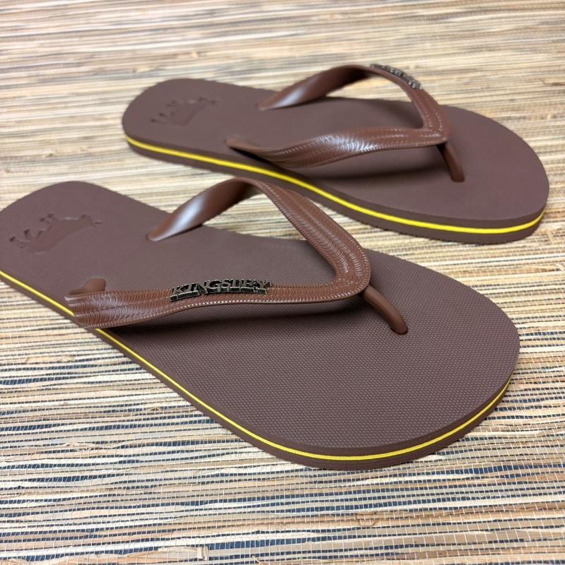 KH Tonal Nguni Flip Flop - Choc